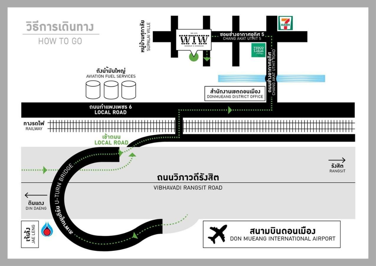 Wiw Mini Hotel Bangkok Bagian luar foto